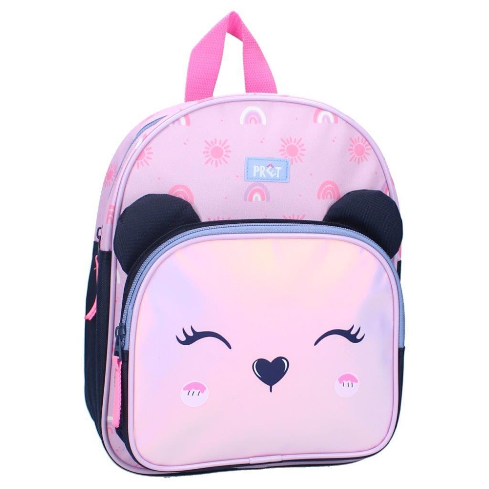 PRET vaikiška kuprinė Giggle bear lilac pink-Drabužiai ir aksesuarai, Aksesuarai, Rankinės, kuprinės, lagaminai-e-vaikas