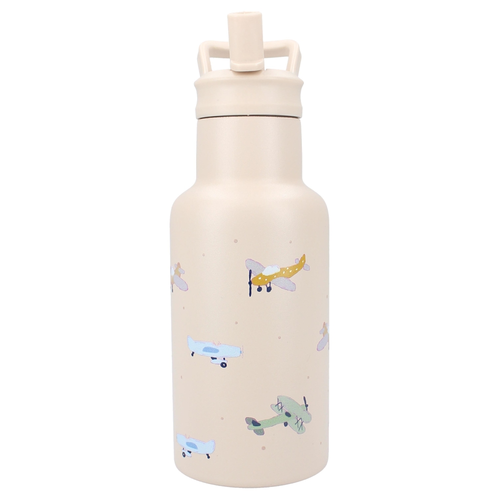 Nerūdijančio plieno termo gertuvė 350 ml KIDZROOM Little Airplane-Maitinimui, Indai, įrankiai, gertuvės, Puodeliai, gertuvės, Te