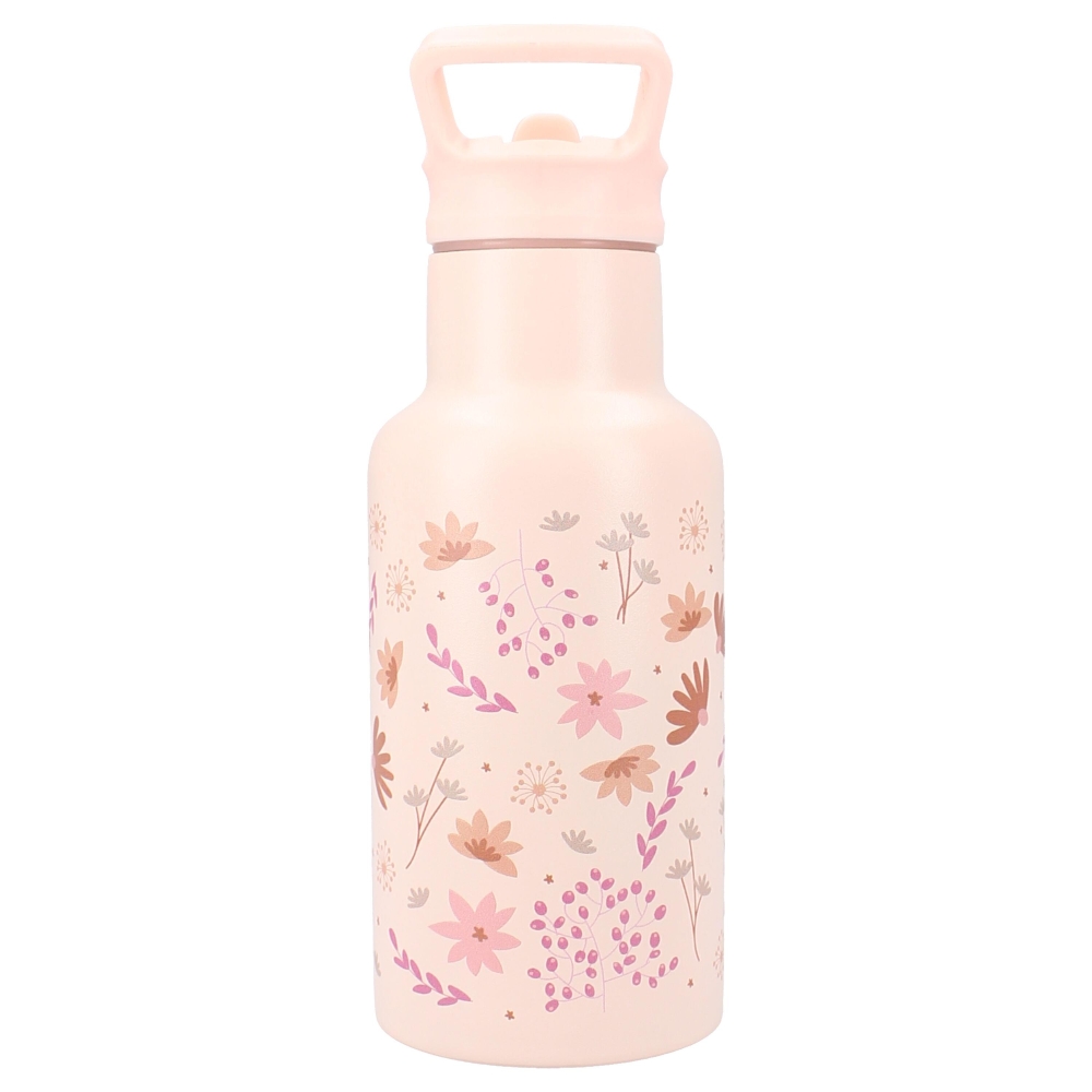 Nerūdijančio plieno termo gertuvė 350 ml KIDZROOM Memories Flowers-Maitinimui, Indai, įrankiai, gertuvės, Puodeliai, gertuvės, T