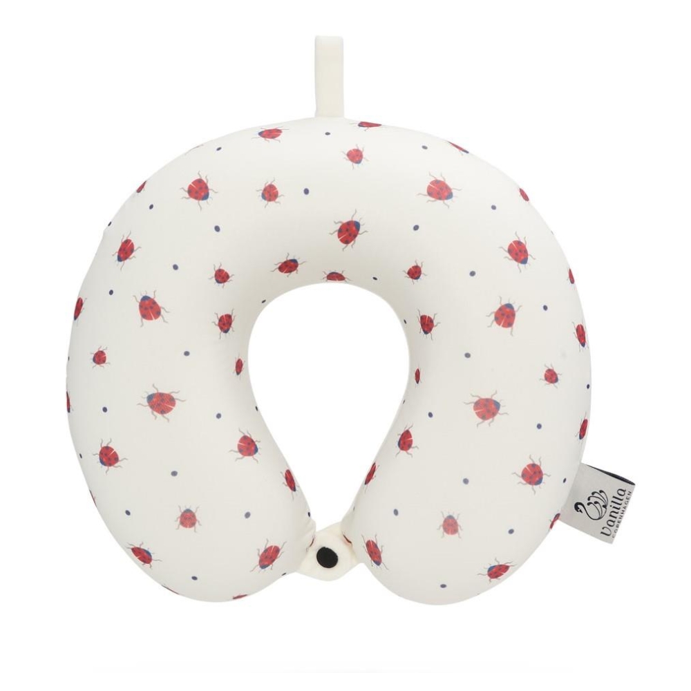 Poduszka podróżna rogal Travel Ladybug dla dzieci