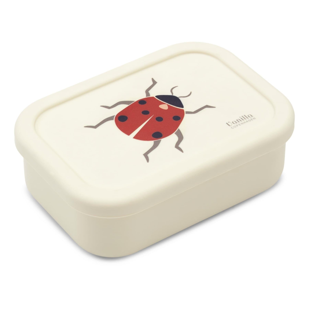 Silikoninė pietų dėžutė Ladybug 700 ml-Maitinimui, Indai, įrankiai, gertuvės, Priešpiečių dėžutės, indeliai-e-vaikas