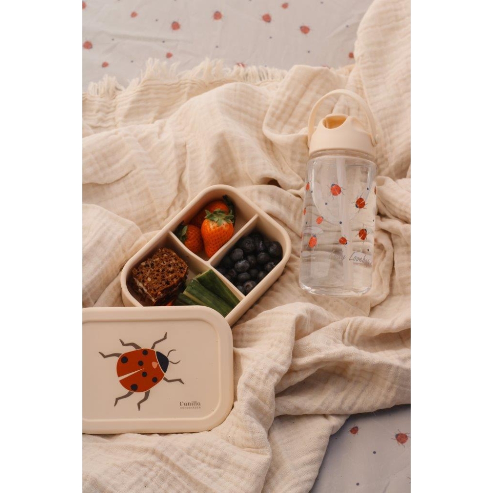 Silikoninė pietų dėžutė Ladybug 700 ml-Maitinimui, Indai, įrankiai, gertuvės, Priešpiečių dėžutės, indeliai-e-vaikas