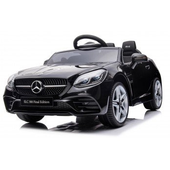 Elektromobilis Mercedes BENZ SLC300 Cabrio, juodas-Elektromobiliai, Mašinos-e-vaikas