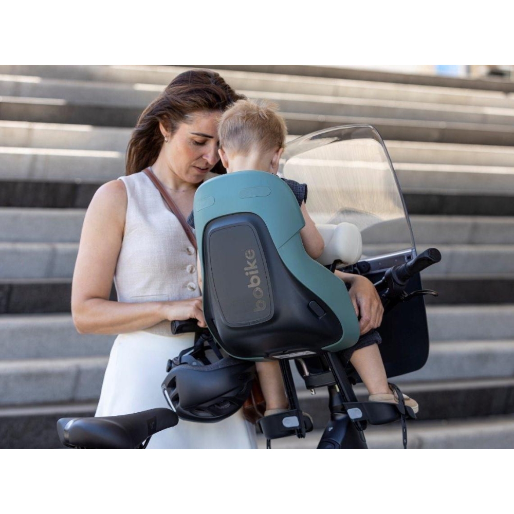 Dviračio kėdutė BOBIKE MAXI EVOLVE, Urban Black-Judėjimui, Dviračių kėdutės ir jų priedai-e-vaikas