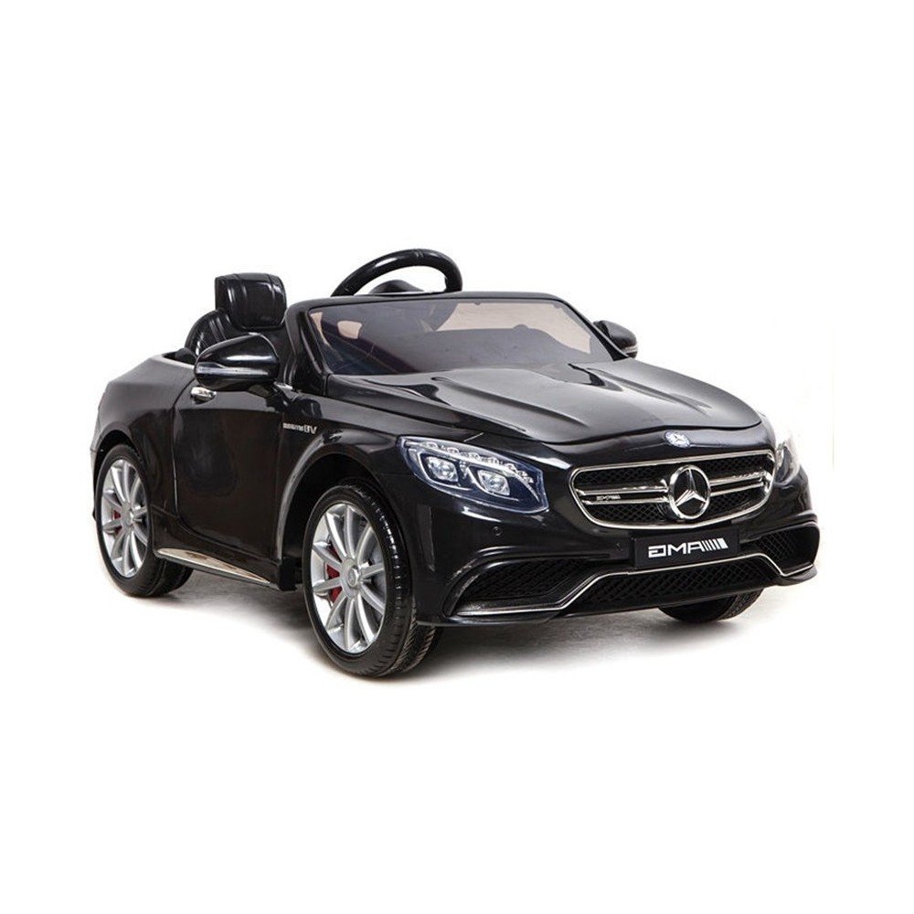 Elektromobilis Mercedes S63 AMG, lakuotas juodas-Elektromobiliai, Mašinos-e-vaikas
