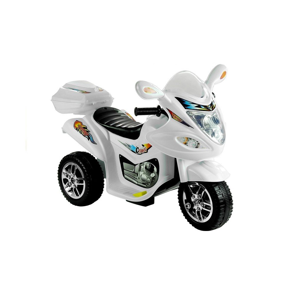 Elektrinis motociklas BJX-88, baltas-Motociklai-e-vaikas