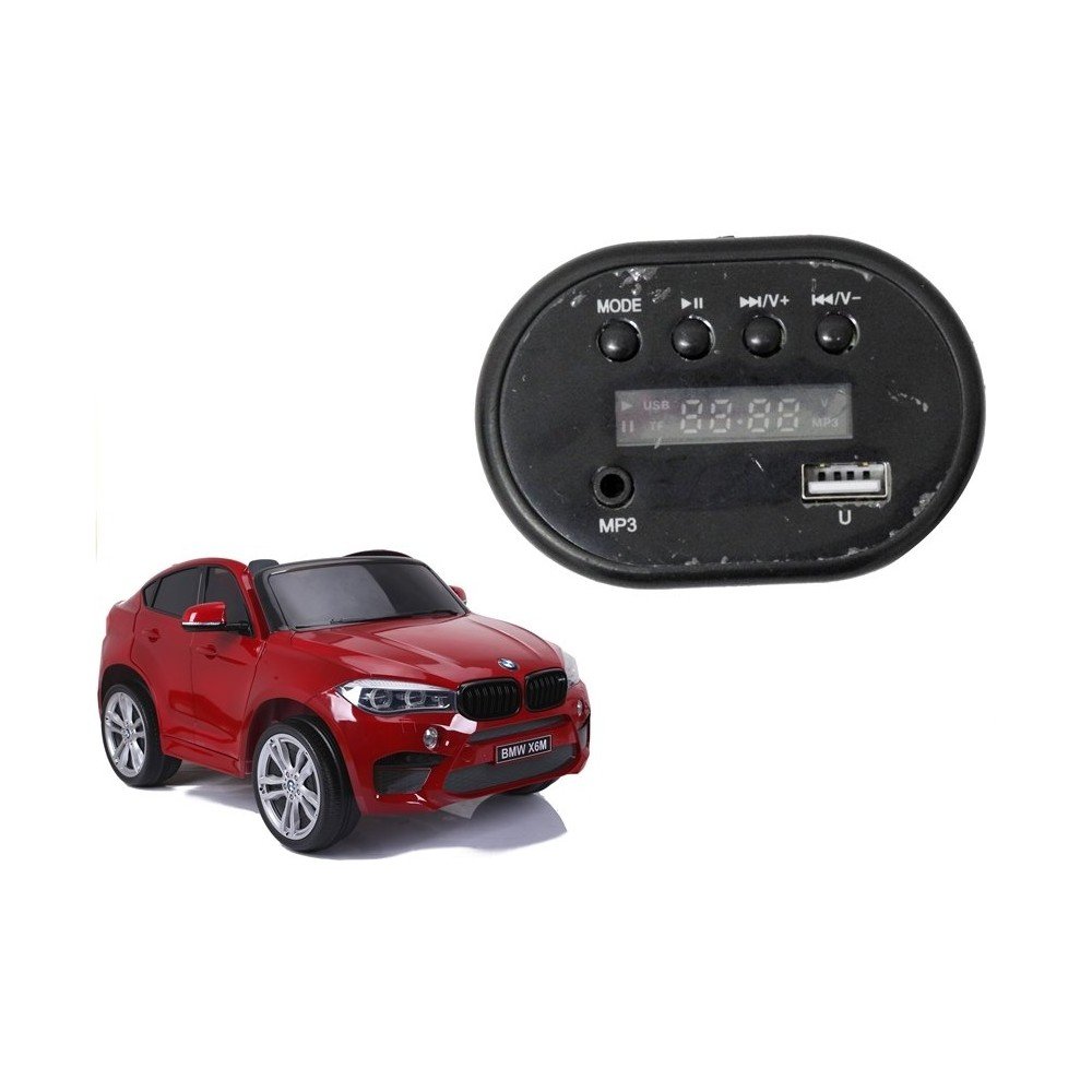 Muzikinis skydelis BMW X6M-Elektromobiliai, Elektromobilių dalys, LCD, MP4, muzikos skydeliai-e-vaikas