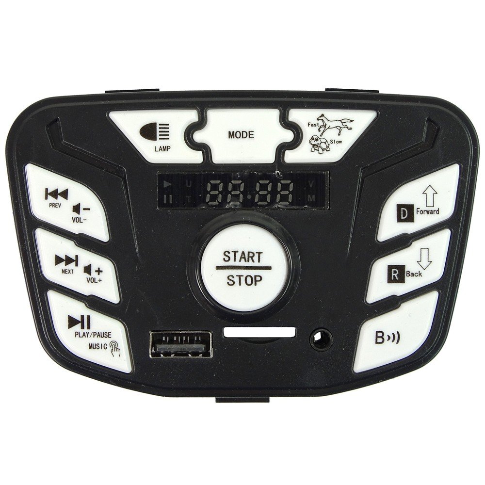 Muzikinis skydelis automobiliui JC999 12V-Elektromobilių dalys, LCD, MP4, muzikos skydeliai-e-vaikas
