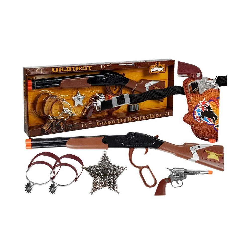 Kaubojiško ginklo rinkinys ir priedai-Žaisliniai ginklai-e-vaikas