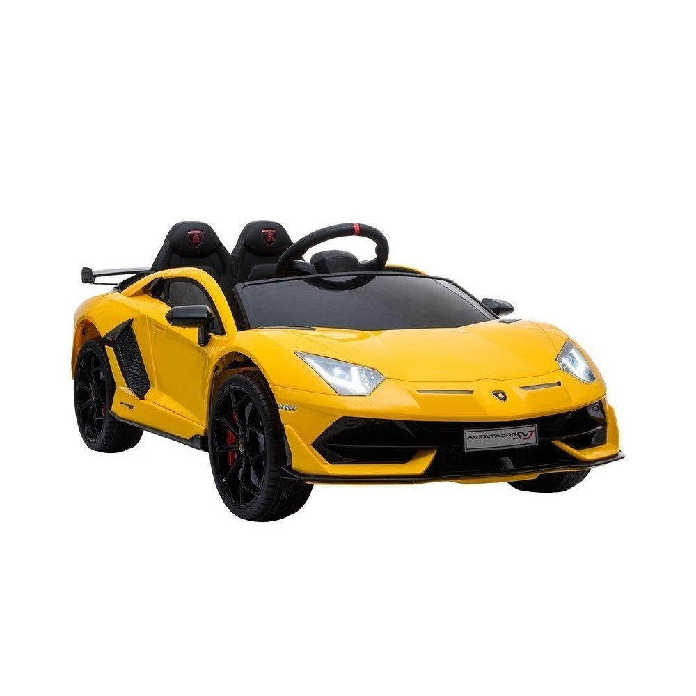 Elektromobilis Lamborghini Aventador, geltonas-Elektromobiliai, Mašinos-e-vaikas