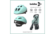 Dviračio kėdutė Bobike GO 1P Marsmallow Mint-Judėjimui, Dviračių kėdutės ir jų priedai-e-vaikas