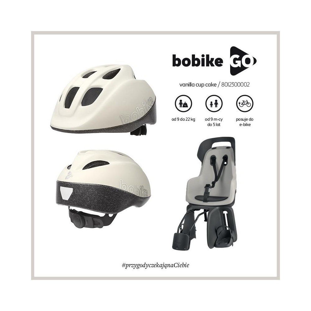 Fotelik row. Bobike GO 1P do ramy Marsmallow Mint