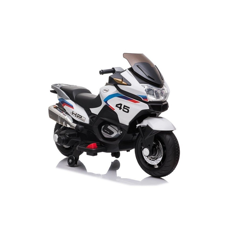 Elektrinis motociklas XMX609, baltas-Motociklai-e-vaikas
