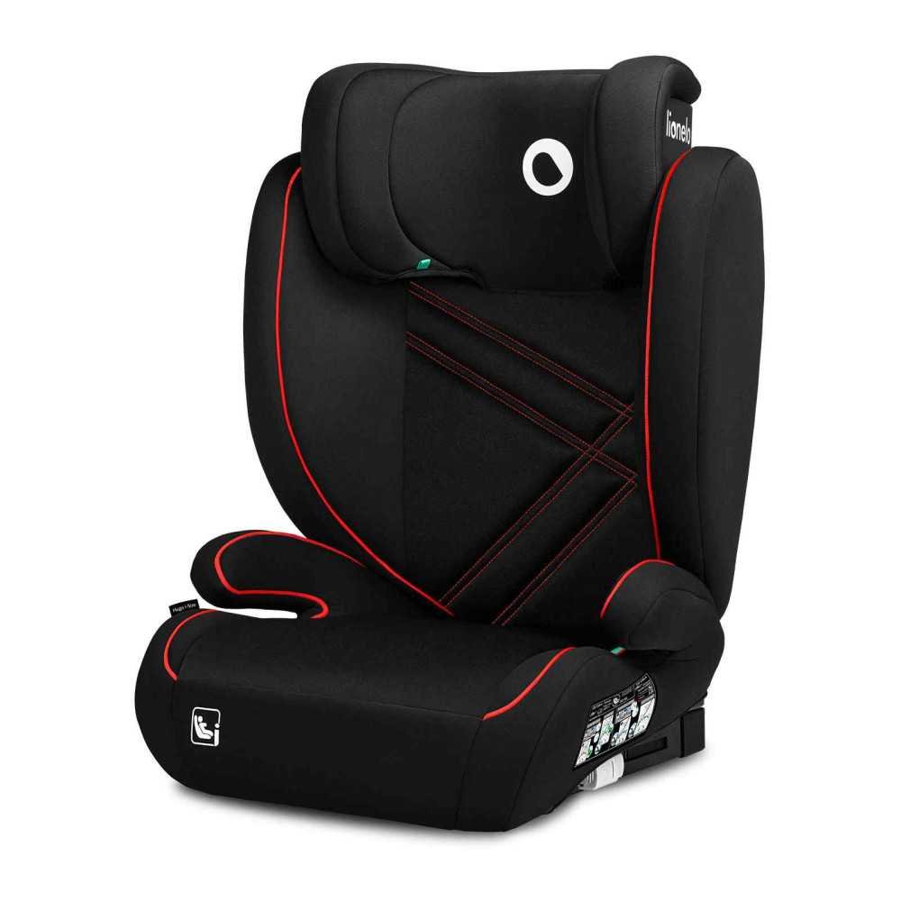Automobilinė kėdutė Lionelo Hugo i-Size, 15-36 kg, Sporty Black Red-Automobilinės kėdutės, 15-36 kg, Lionelo automobilinės kėdut