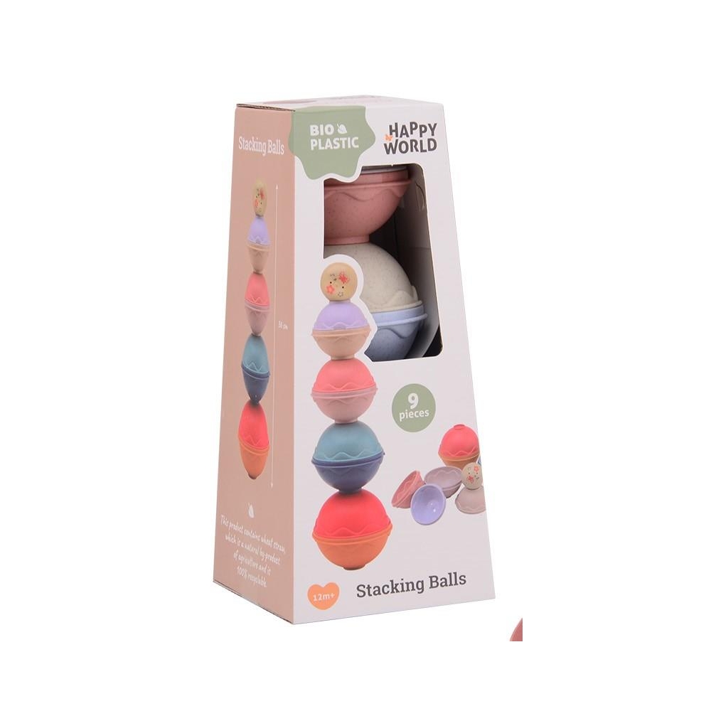 Wieża z kulek BIOplastik Happy World 12m+
