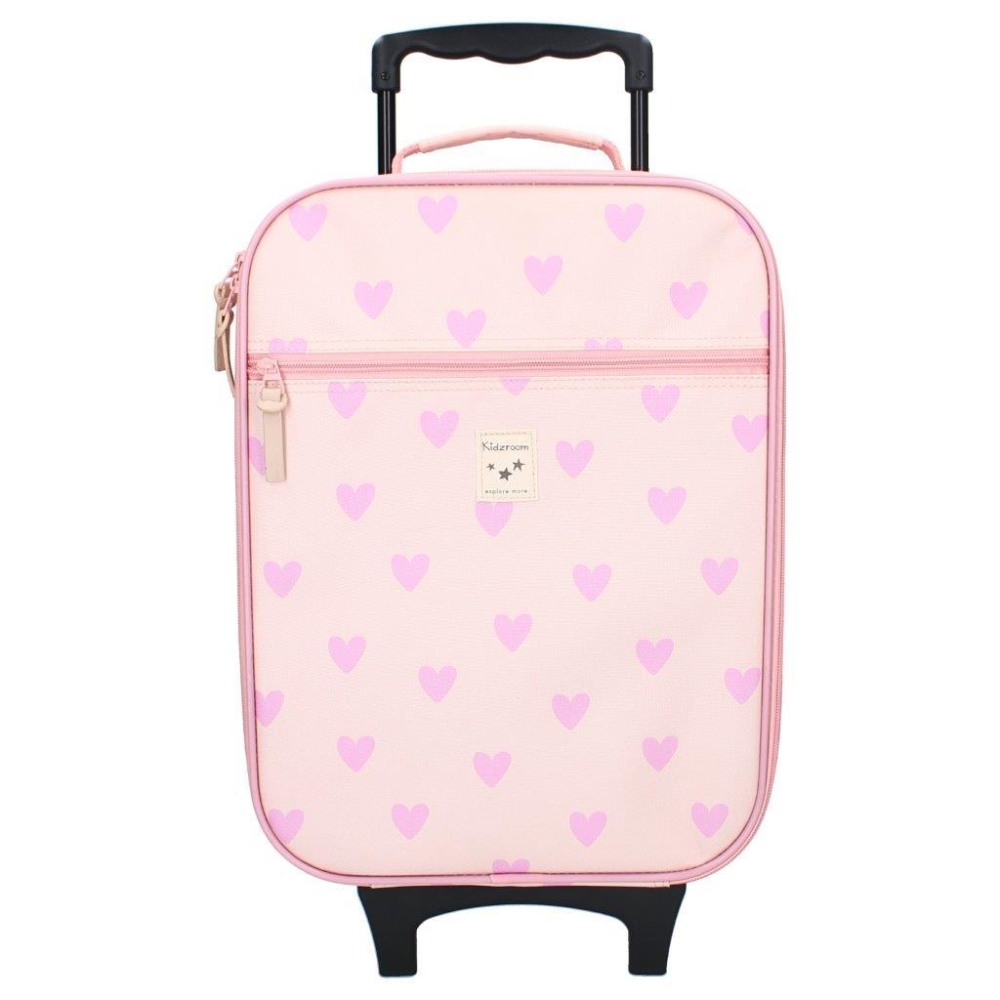 Vaikiškas lagaminas KIDZROOM Magical Heart pink-Drabužiai ir aksesuarai, Aksesuarai, Rankinės, kuprinės, lagaminai-e-vaikas