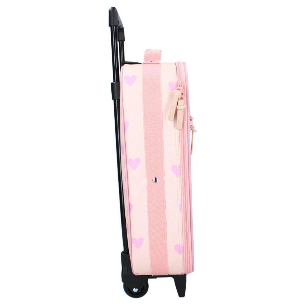 Vaikiškas lagaminas KIDZROOM Magical Heart pink-Drabužiai ir aksesuarai, Aksesuarai, Rankinės, kuprinės, lagaminai-e-vaikas