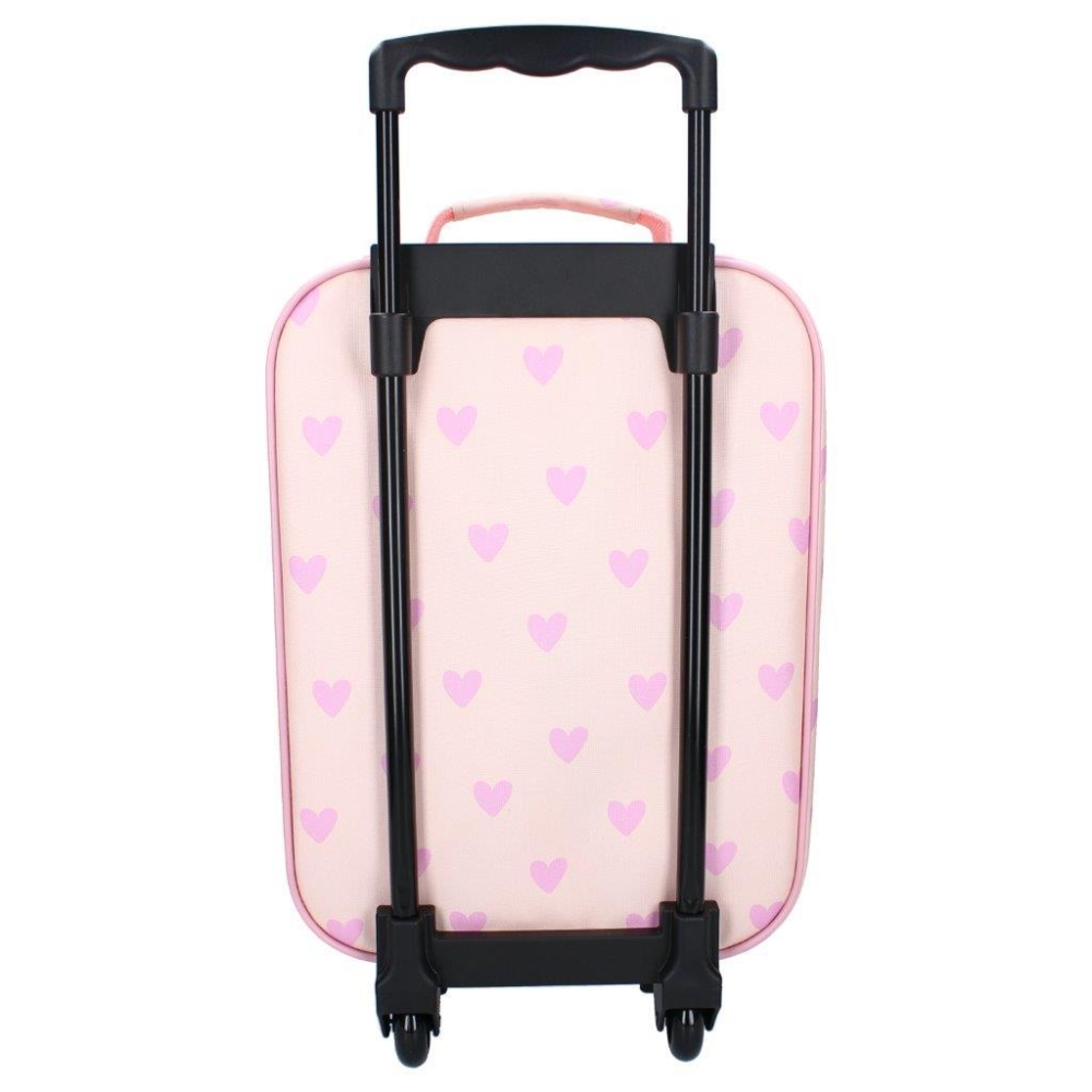 Vaikiškas lagaminas KIDZROOM Magical Heart pink-Drabužiai ir aksesuarai, Aksesuarai, Rankinės, kuprinės, lagaminai-e-vaikas