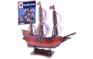 3D puzzle ship Golden Hind ship 108 pieces spatial puzzle ZA2600