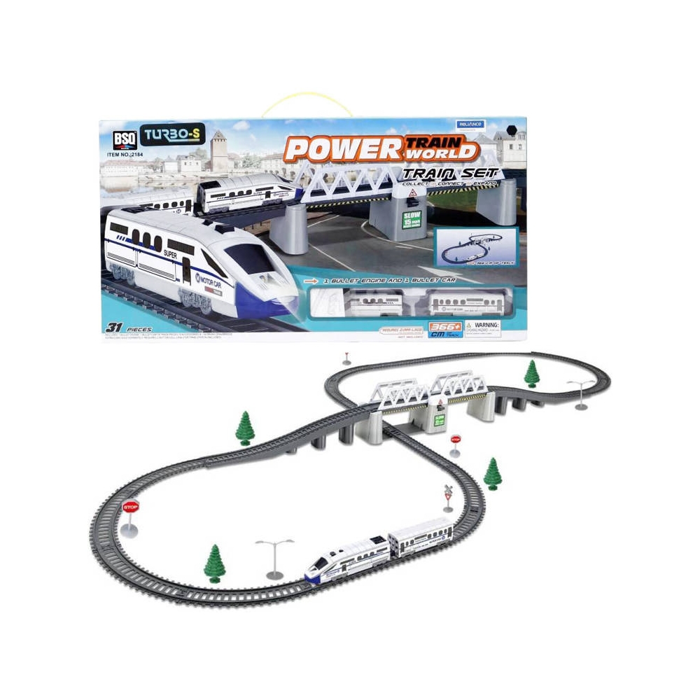 Elektrinis modernus traukinys 366cm RC0469-Žaislai, Auto ir transporto žaislai, Traukiniai-e-vaikas