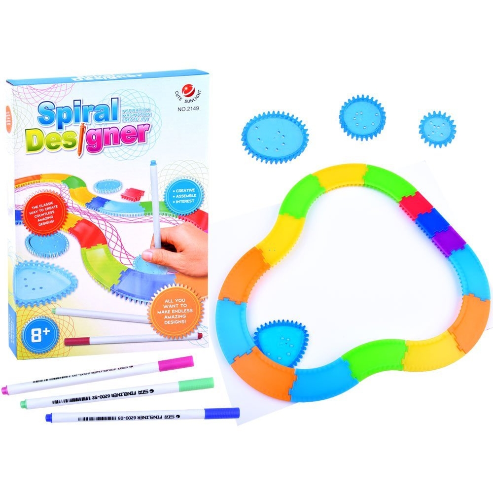 Kūrybinis Spirografas - piešimo rinkinys CREATIVE TA0080-Žaislai, Kūrybiniai žaislai, Kūrybiniai rinkiniai-e-vaikas
