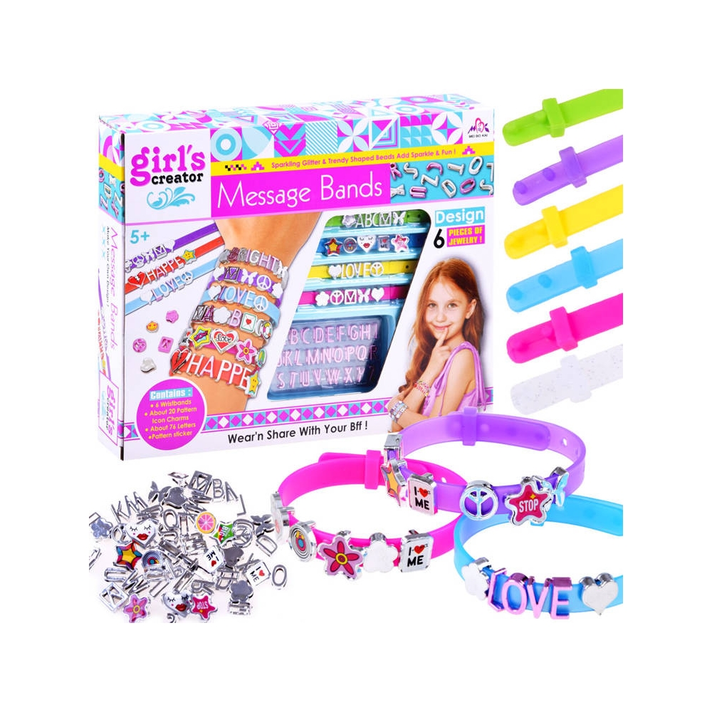 Bracelets in letters A set of beads ZA3211