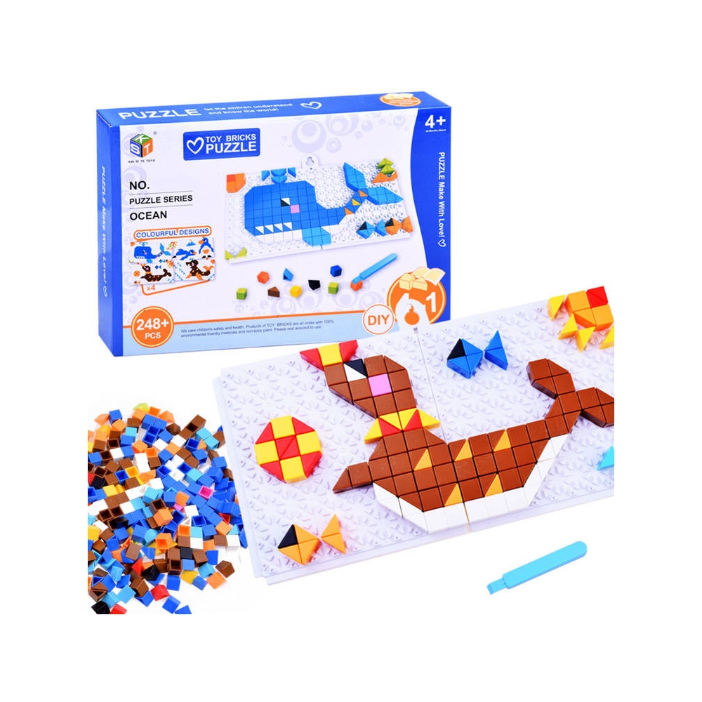 Educational puzzle Mosaic blocks pictures ZA2667