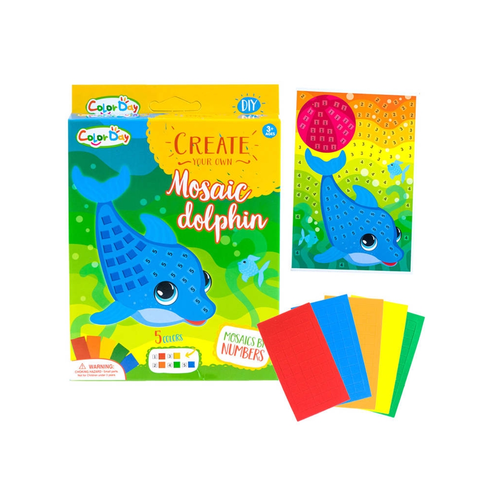 Kūrybinė dėlionė Delfinas ZA2054-Žaislai, Kūrybiniai žaislai, Kūrybiniai rinkiniai-e-vaikas