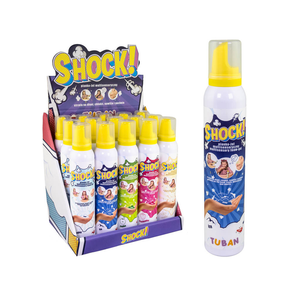TUBAN SHOCK putojantis rankų putų gelis 200ml ZA3737-Žaislai, Kūrybiniai žaislai, Lipdymas-e-vaikas