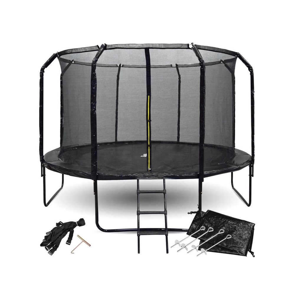 Sodo batutas SkyFlyer + 12FT 366cm + kopėčios-Žaislai, Lauko žaislai, Batutai, Tvirtas konstrukcijas turintys batutai, TOP prekė
