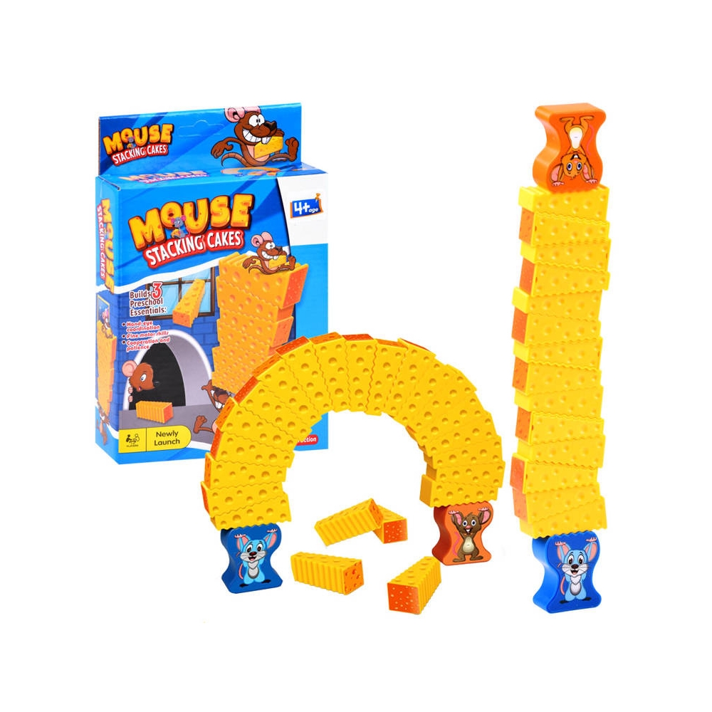 Arkadinis žaidimas "Mouse Jenga" bokštas GR0499-Žaislai, Stalo žaidimai, Įvairūs stalo žaidimai-e-vaikas