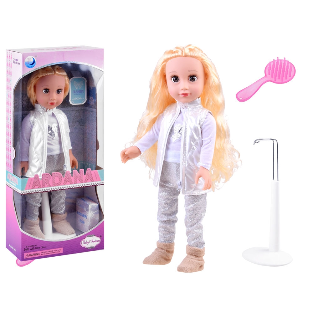 Elegantiška lėlė "Adrianna" iš šlaito 45 cm ZA3892-Žaislai, Lėlės ir jų priedai, Lėlės-e-vaikas