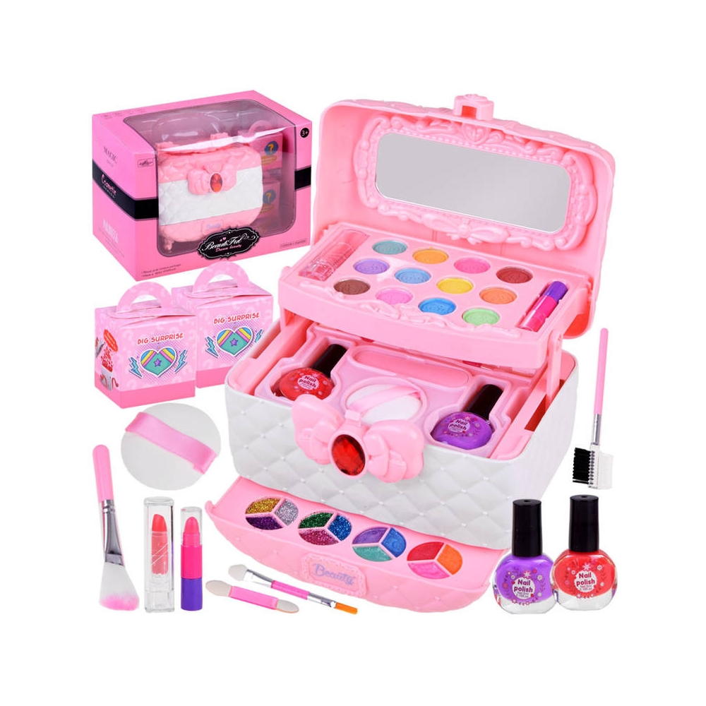 Rožinis makiažo rinkinys "Pink Beauty Chest" ZA4175-Žaislai, Kosmetika, aksesuarai-e-vaikas