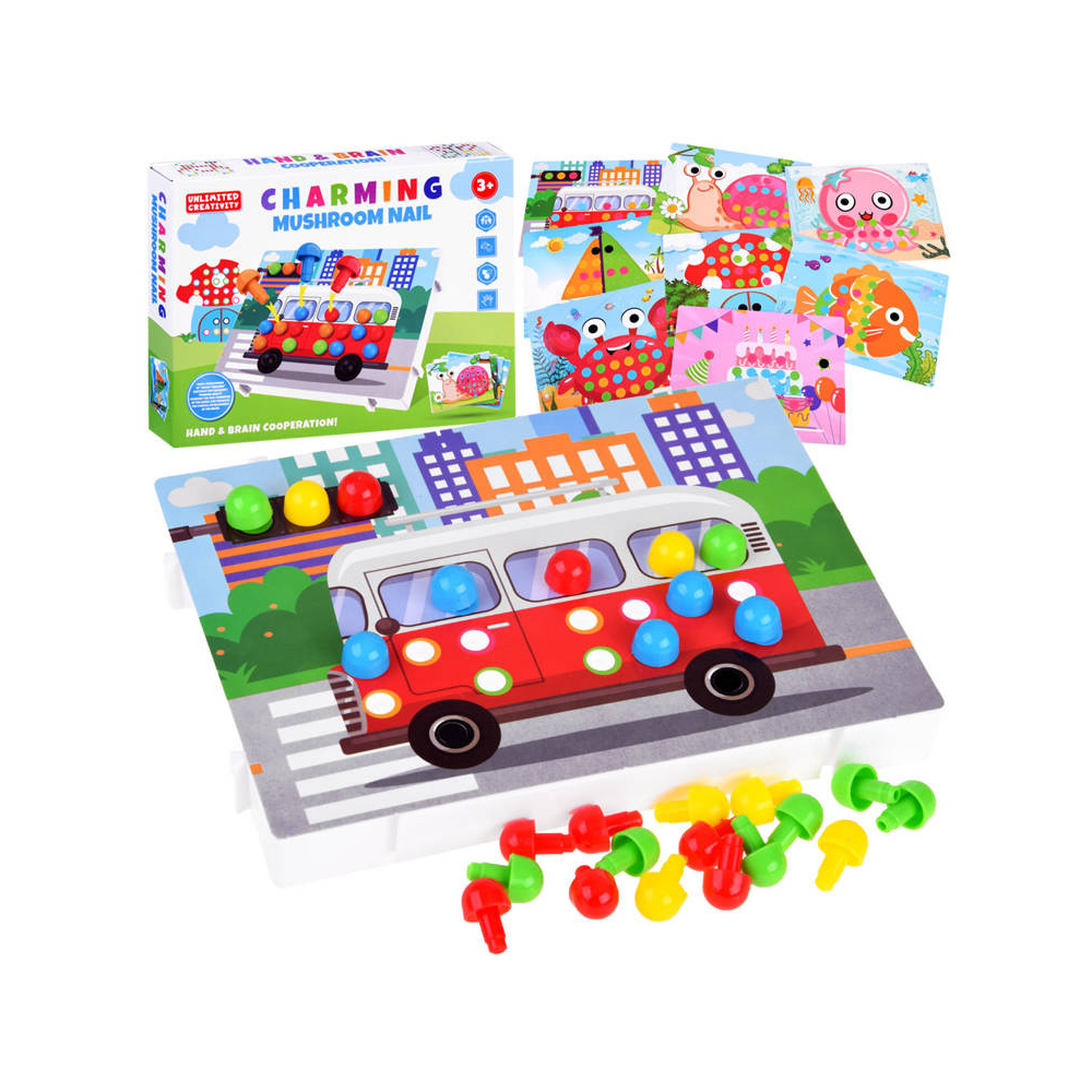 Puzzle Button educational mosaic ZA4191