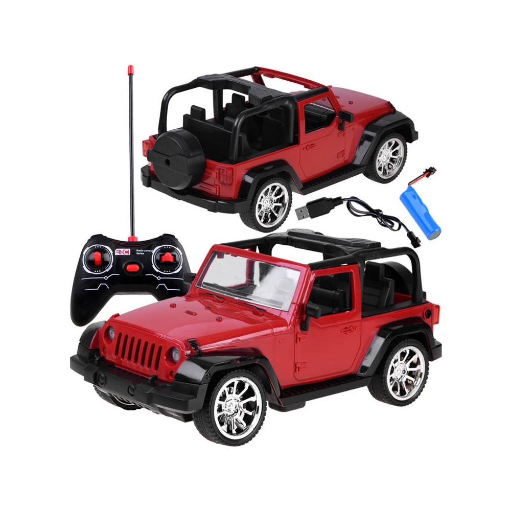 Nuotoliniu būdu valdomas visureigis RC0615, raudonas-Žaislai, Auto ir transporto žaislai, Valdomos radijo bangomis-e-vaikas