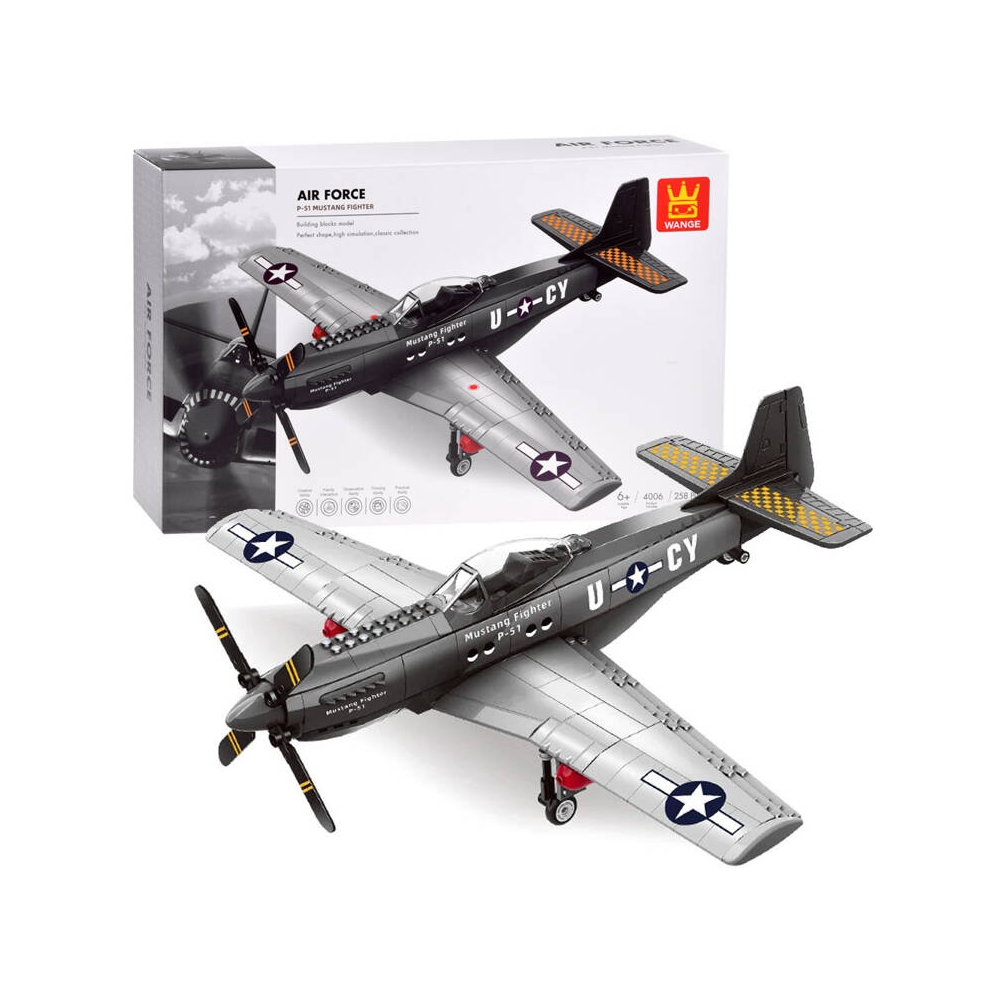 Konstruktorius P-51 kovinis lėktuvas ZA4624, 258 el.-Žaislai, Konstruktoriai, Lego, statybiniai blokai-e-vaikas
