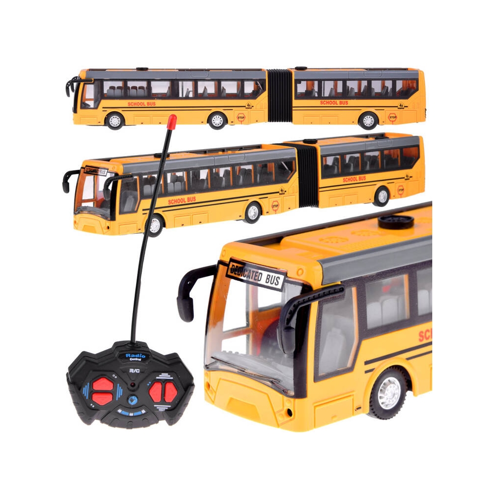 Nuotoliniu būdu valdomas miesto mokyklinis autobusas RC0624-Žaislai, Auto ir transporto žaislai, Valdomos radijo bangomis-e-vaik