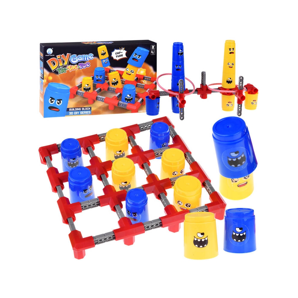 2in1 Tic Tac Toe + Ring Throw strateginis arkadinis žaidimas GR0618-Žaislai, Stalo žaidimai, Įvairūs stalo žaidimai-e-vaikas
