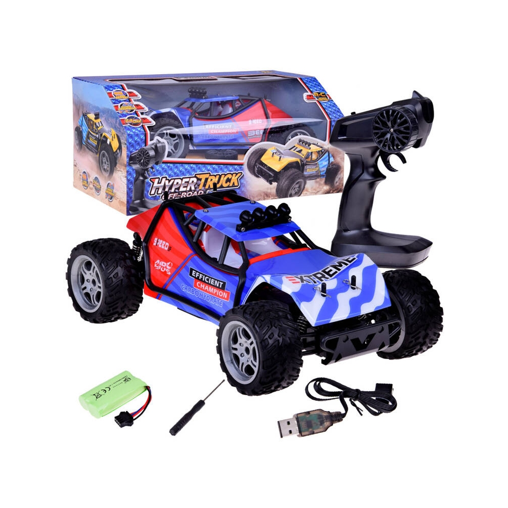 Nuotoliniu būdu valdomas automobilis r/c HYPER TRUCK OFF-ROAD-Žaislai, Auto ir transporto žaislai, Valdomos radijo bangomis-e-va