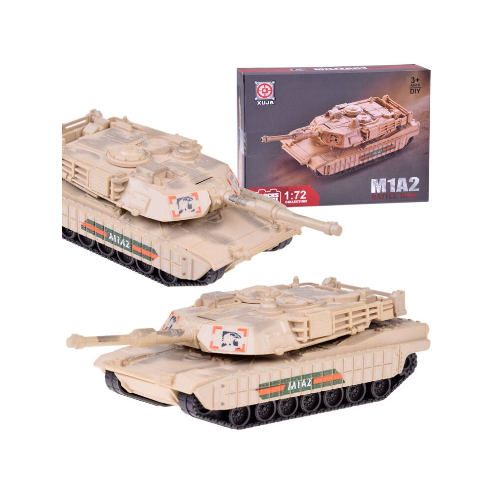 Konstruktorius Abrams M1A2 Amerikos tankas 1:72 ZA5024-Žaislai, Konstruktoriai, Lego, statybiniai blokai-e-vaikas