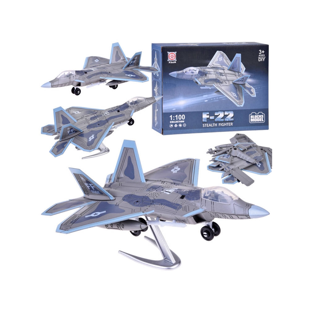 Konstruktorius reaktyvinio lėktuvo modelis F-22 1:100 ZA5027-Žaislai, Konstruktoriai, Įvairūs konstruktoriai-e-vaikas