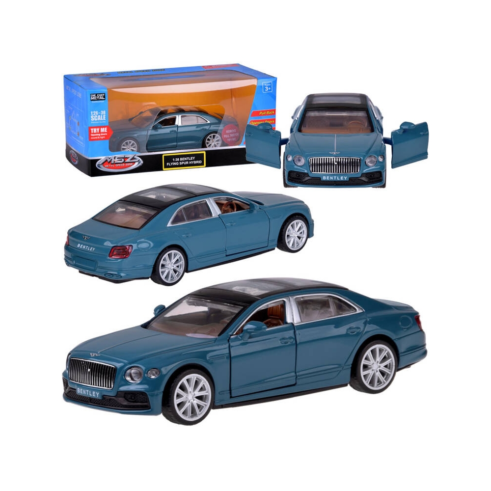 Metalinis automobilio modelis BENTLEY FLYING SPUR HYBRID 1:38 interaktyvus ZA5052-Žaislai, Auto ir transporto žaislai, Mašinos-e