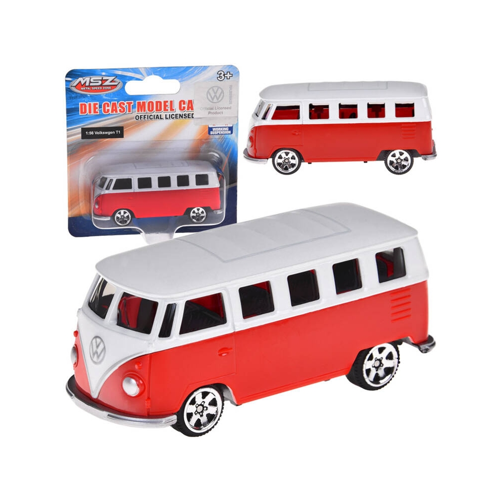 Licencijuotas metalinis automobilis Volkswagen T1 1:56 pakabos spyruoklė ZA5063-Žaislai, Auto ir transporto žaislai, Mašinos-e-v