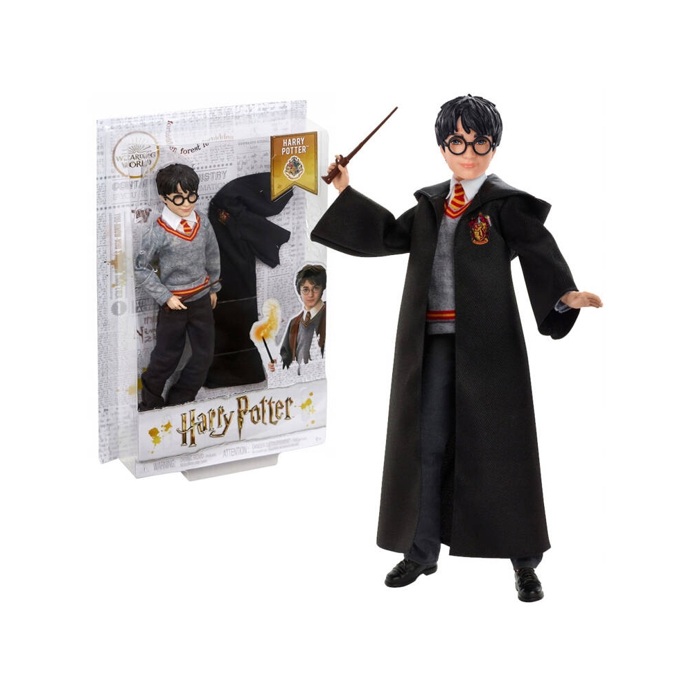 Harry Potter doll in Gryffindor school robes + wand FYM50 ZA5093