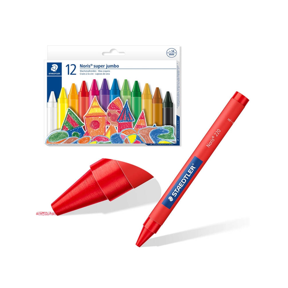 Vaškinės kreidelės Staedtler Jumbo AP0010, 12 vnt.