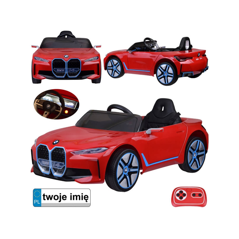 Battery-powered electric car BMW i4 for children, remote control PA0310 CZ