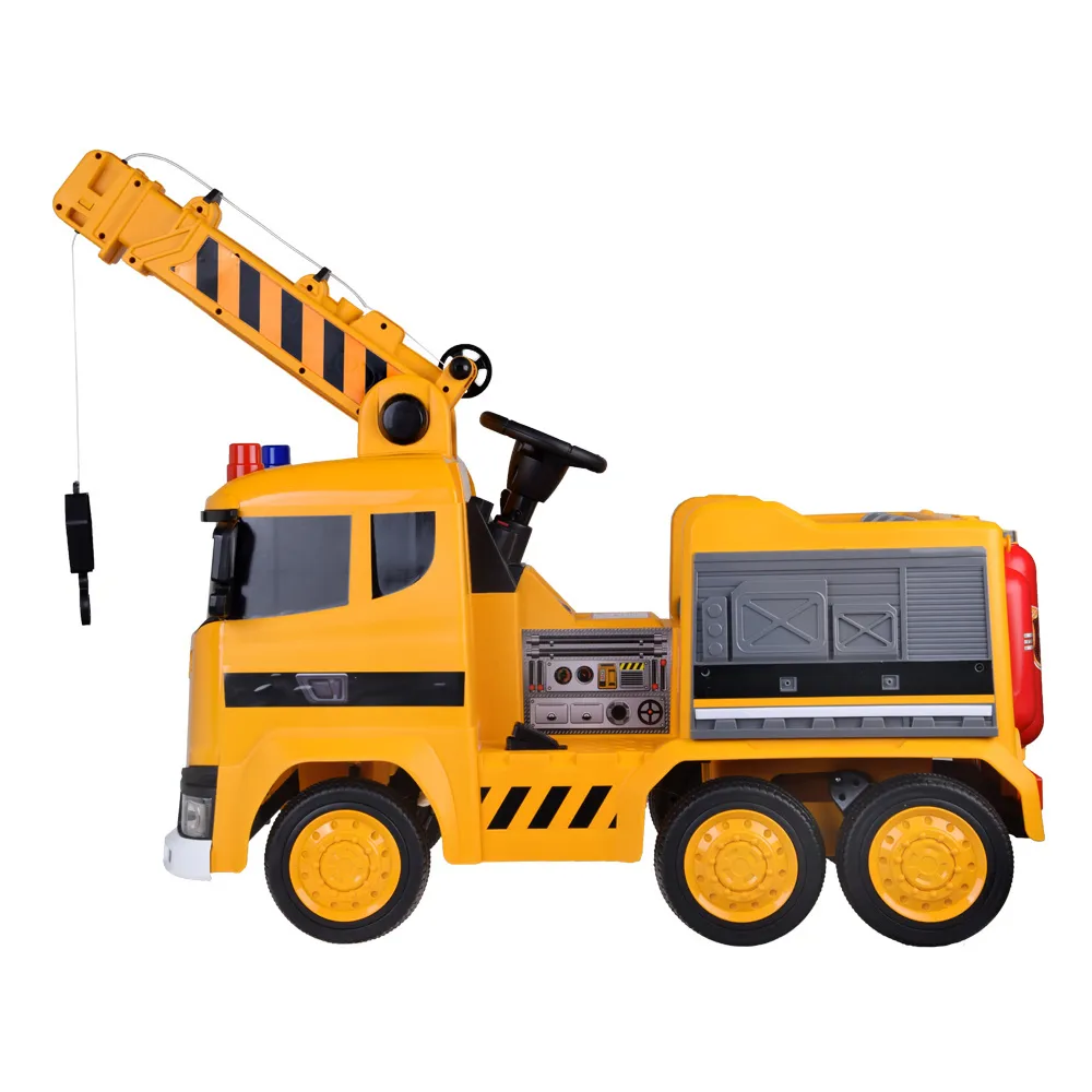 Elektrinis gelbėtojo automobilis PA0317, Yellow-Elektromobiliai vaikams, Sunkvežimiai-e-vaikas