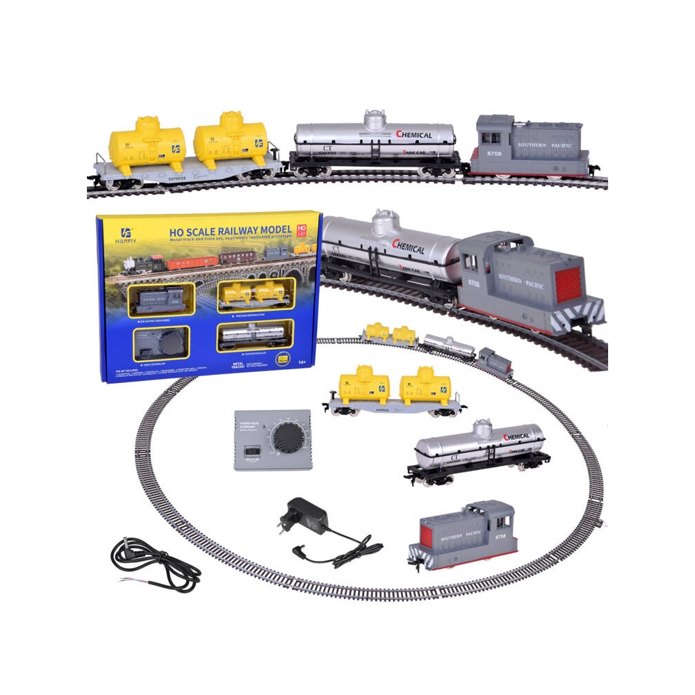Elektrinis traukinys su cisterniniu krovininiu traukiniu RC0651-Žaislai, Auto ir transporto žaislai, Traukiniai-e-vaikas