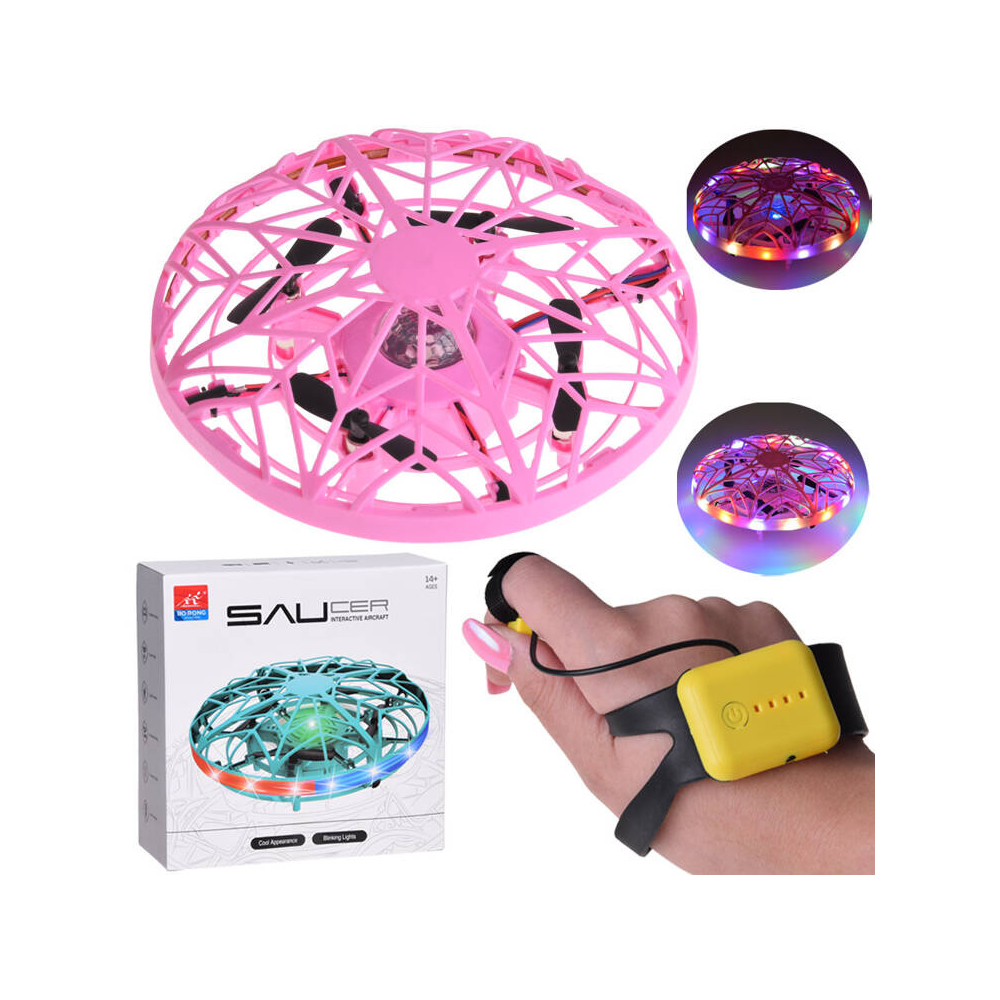 Flying disc drone with led light controlled by hand RC0653 RO