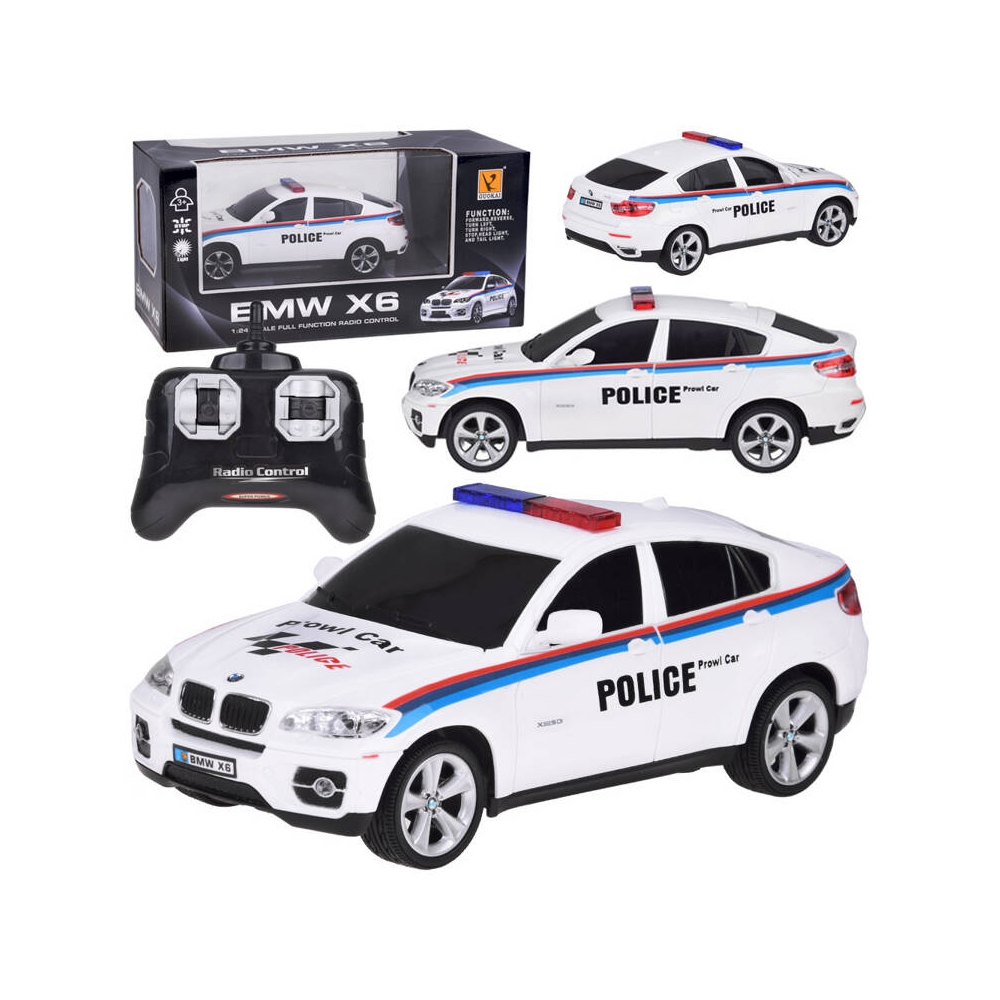 Nuotoliniu būdu valdomas BMW X6 sportinis policijos automobilis RC0660 BI-Žaislai, Auto ir transporto žaislai, Valdomos radijo b